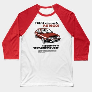 FORD ESCORT 1600i - owners handbook Baseball T-Shirt